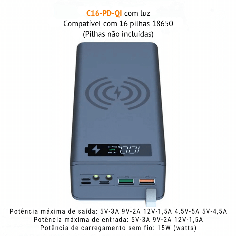 Super Carregador Portátil - MultiBaterias