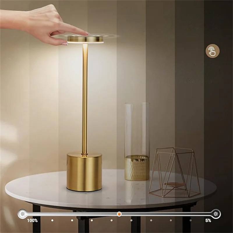 Luminária de Mesa Recarregável USB