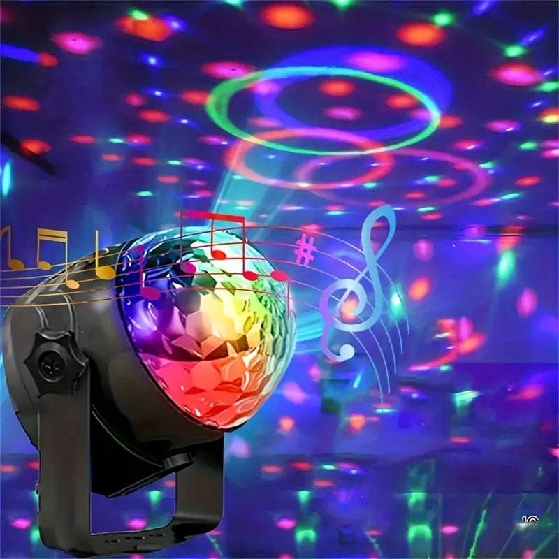 Disco Bola Giratória RGB