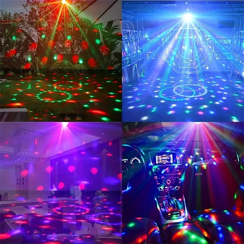 Disco Bola Giratória RGB